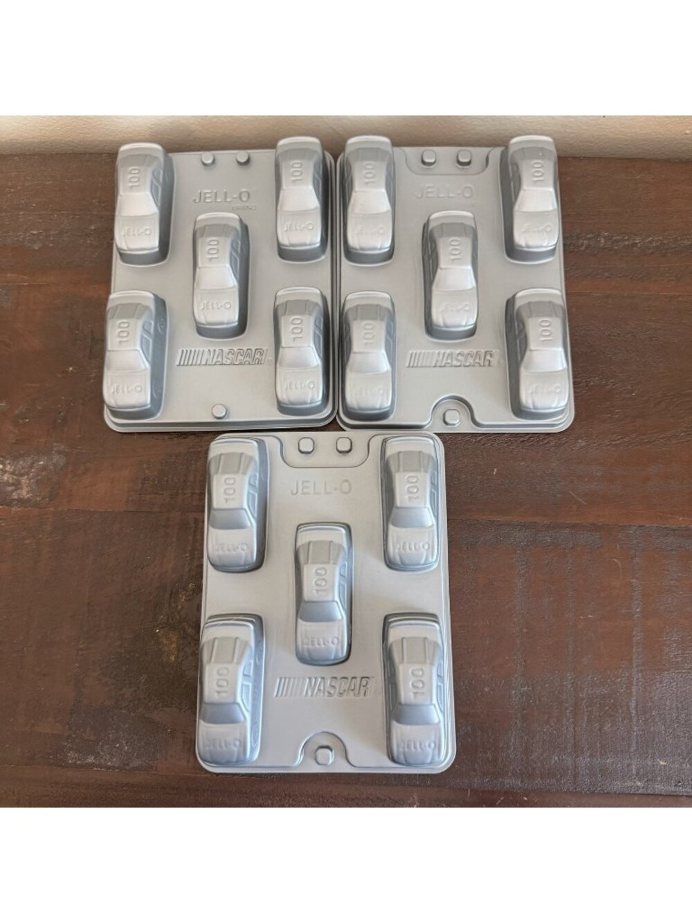 Lot of 8 Jell-O Jello Jigglers Nascar Racing Car Molds